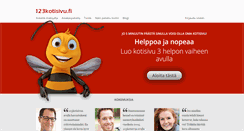 Desktop Screenshot of 123kotisivu.fi