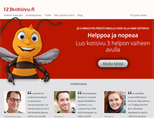 Tablet Screenshot of 123kotisivu.fi